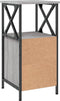 vidaXL - Nachtkastje - 34x35,5x70 - cm - bewerkt - hout - grijs - sonoma - eikenkleur
