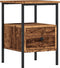 vidaXL - Nachtkastje - 34x36x50 - cm - bewerkt - hout - oud - houtkleurig