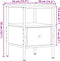 vidaXL - Nachtkastje - 34x36x50 - cm - bewerkt - hout - oud - houtkleurig