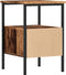 vidaXL - Nachtkastje - 34x36x50 - cm - bewerkt - hout - oud - houtkleurig