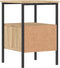 vidaXL - Nachtkastje - 34x36x50 - cm - bewerkt - hout - sonoma - eikenkleurig