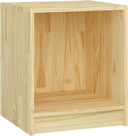 vidaXL - Nachtkastje - 35,5x33,5x41,5 - cm - massief - grenenhout