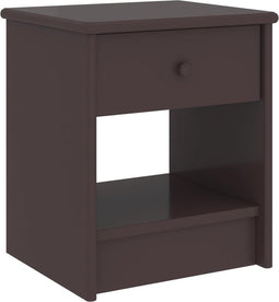 vidaXL - Nachtkastje - 35x30x40 - cm - massief - grenenhout - donkerbruin