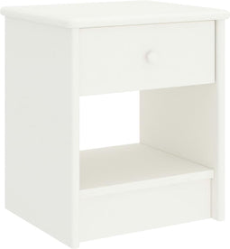 vidaXL - Nachtkastje - 35x30x40 - cm - massief - grenenhout - wit
