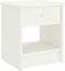vidaXL - Nachtkastje - 35x30x40 - cm - massief - grenenhout - wit