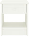 vidaXL - Nachtkastje - 35x30x40 - cm - massief - grenenhout - wit