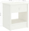 vidaXL - Nachtkastje - 35x30x40 - cm - massief - grenenhout - wit