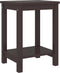 vidaXL - Nachtkastje - 35x30x47 - cm - massief - grenenhout - donkerbruin