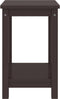 vidaXL - Nachtkastje - 35x30x47 - cm - massief - grenenhout - donkerbruin