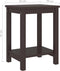 vidaXL - Nachtkastje - 35x30x47 - cm - massief - grenenhout - donkerbruin