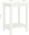 vidaXL - Nachtkastje - 35x30x47 - cm - massief - grenenhout - wit