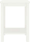 vidaXL - Nachtkastje - 35x30x47 - cm - massief - grenenhout - wit