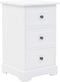 vidaXL - Nachtkastje - 35x32x59 - cm - MDF - en - grenenhout