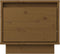 vidaXL - Nachtkastje - 35x34x32 - cm - massief - grenenhout - honingbruin