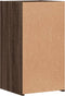 vidaXL - Nachtkastje - 35x34x65 - cm - bewerkt - hout - bruin - eikenkleurig