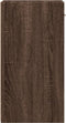 vidaXL - Nachtkastje - 35x34x65 - cm - bewerkt - hout - bruin - eikenkleurig