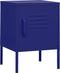 vidaXL - Nachtkastje - 35x35x51 - cm - staal - marineblauw