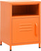 vidaXL - Nachtkastje - 35x35x51 - cm - staal - oranje