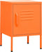 vidaXL - Nachtkastje - 35x35x51 - cm - staal - oranje