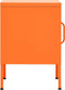 vidaXL - Nachtkastje - 35x35x51 - cm - staal - oranje