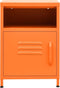 vidaXL - Nachtkastje - 35x35x51 - cm - staal - oranje