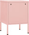 vidaXL - Nachtkastje - 35x35x51 - cm - staal - roze