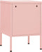 vidaXL - Nachtkastje - 35x35x51 - cm - staal - roze