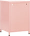 vidaXL - Nachtkastje - 35x35x51 - cm - staal - roze