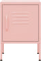 vidaXL - Nachtkastje - 35x35x51 - cm - staal - roze