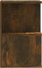 vidaXL - Nachtkastje - 35x35x55 - cm - bewerkt - hout - gerookt - eikenkleurig