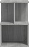 vidaXL - Nachtkastje - 35x35x55 - cm - bewerkt - hout - grijs - sonoma - eikenkleurig