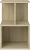 vidaXL - Nachtkastje - 35x35x55 - cm - bewerkt - hout - sonoma - eikenkleurig