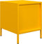 vidaXL - Nachtkastje - 35x39x43,5 - cm - staal - mosterdgeel