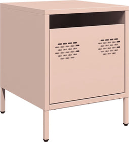 vidaXL - Nachtkastje - 35x39x43,5 - cm - staal - roze