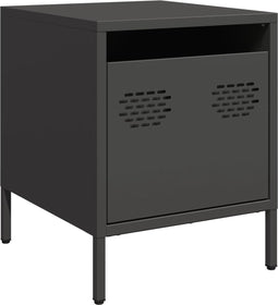 vidaXL - Nachtkastje - 35x39x43,5 - cm - staal - zwart