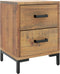vidaXL - Nachtkastje - 36x30x45 - cm - massief - grenenhout - bruin