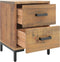 vidaXL - Nachtkastje - 36x30x45 - cm - massief - grenenhout - bruin