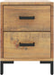 vidaXL - Nachtkastje - 36x30x45 - cm - massief - grenenhout - bruin