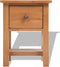 vidaXL - Nachtkastje - 36x30x47 - cm - massief - eikenhout