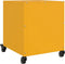 vidaXL - Nachtkastje - 36x39x43,5 - cm - staal - mosterdgeel