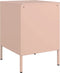 vidaXL - Nachtkastje - 36x39x50,5 - cm - staal - roze