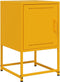 vidaXL - Nachtkastje - 36x39x60,5 - cm - staal - mosterdgeel