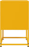vidaXL - Nachtkastje - 36x39x60,5 - cm - staal - mosterdgeel