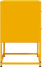 vidaXL - Nachtkastje - 36x39x60,5 - cm - staal - mosterdgeel