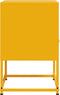 vidaXL - Nachtkastje - 36x39x60,5 - cm - staal - mosterdgeel