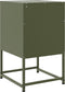 vidaXL - Nachtkastje - 36x39x60,5 - cm - staal - olijfgroen