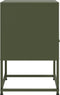 vidaXL - Nachtkastje - 36x39x60,5 - cm - staal - olijfgroen