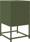 vidaXL - Nachtkastje - 36x39x60,5 - cm - staal - olijfgroen