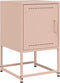 vidaXL - Nachtkastje - 36x39x60,5 - cm - staal - roze