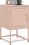 vidaXL - Nachtkastje - 36x39x60,5 - cm - staal - roze